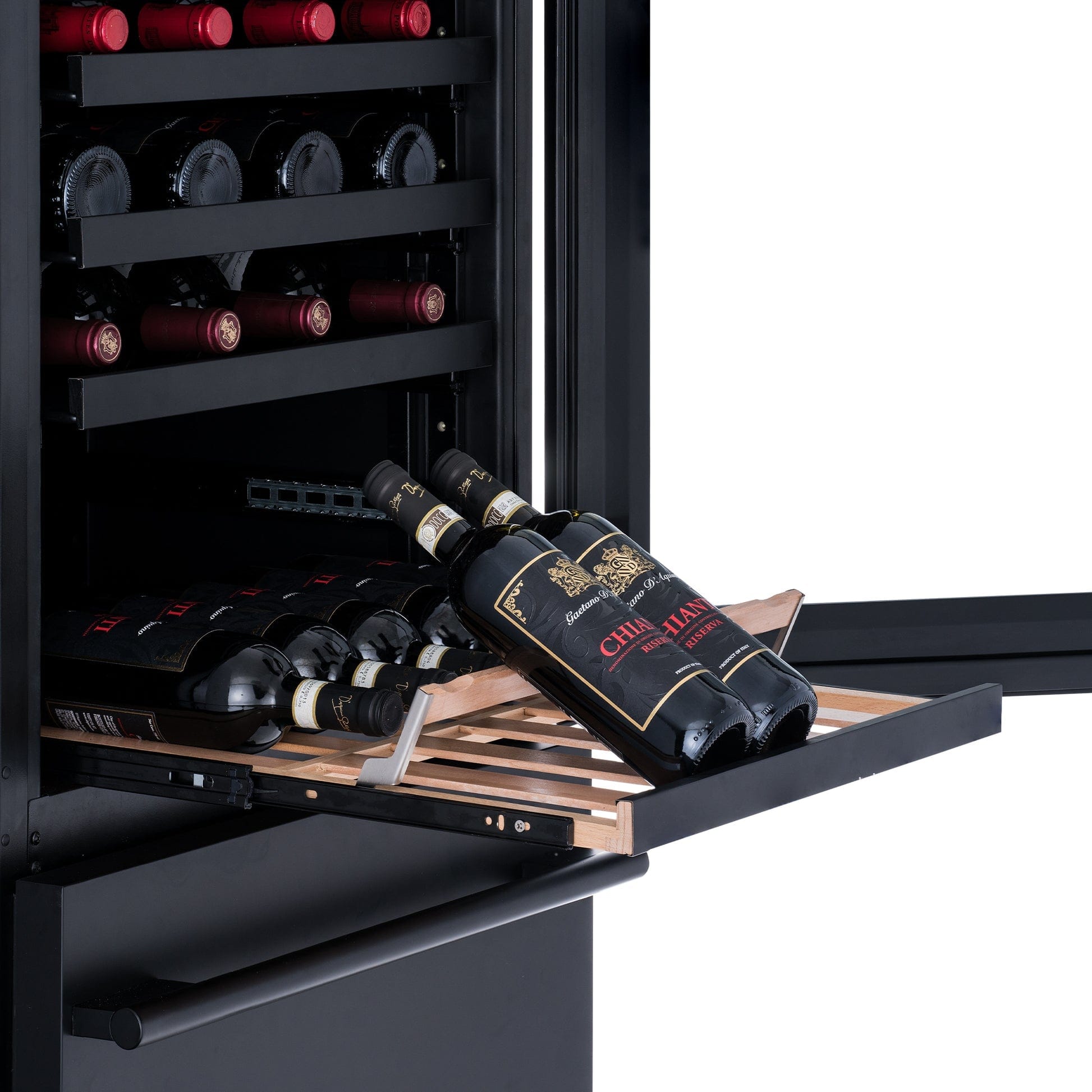 NewAir ESTATE 24" Black Dual Zone Wine Fridge & Beverage Center