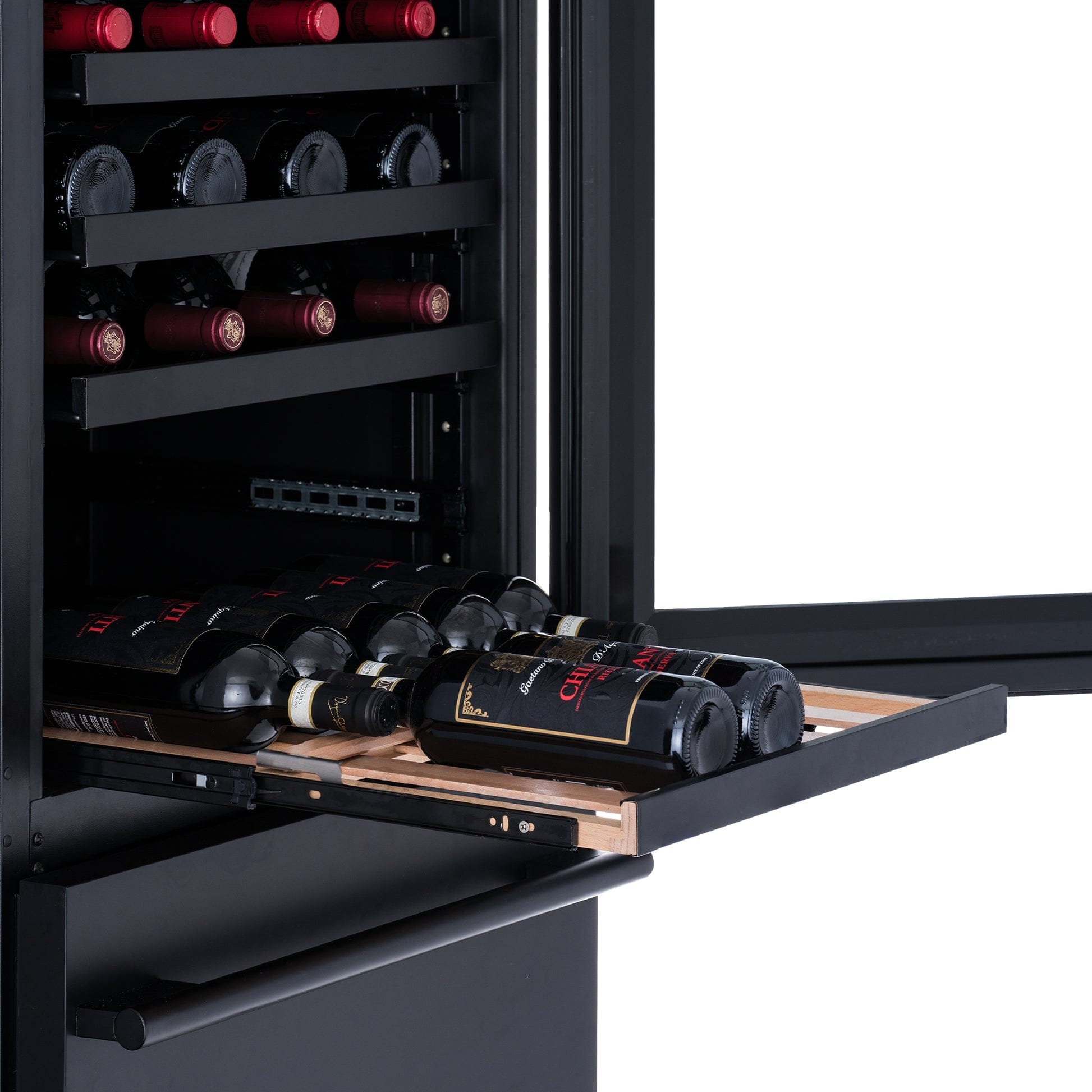 NewAir ESTATE 24" Black Dual Zone Wine Fridge & Beverage Center