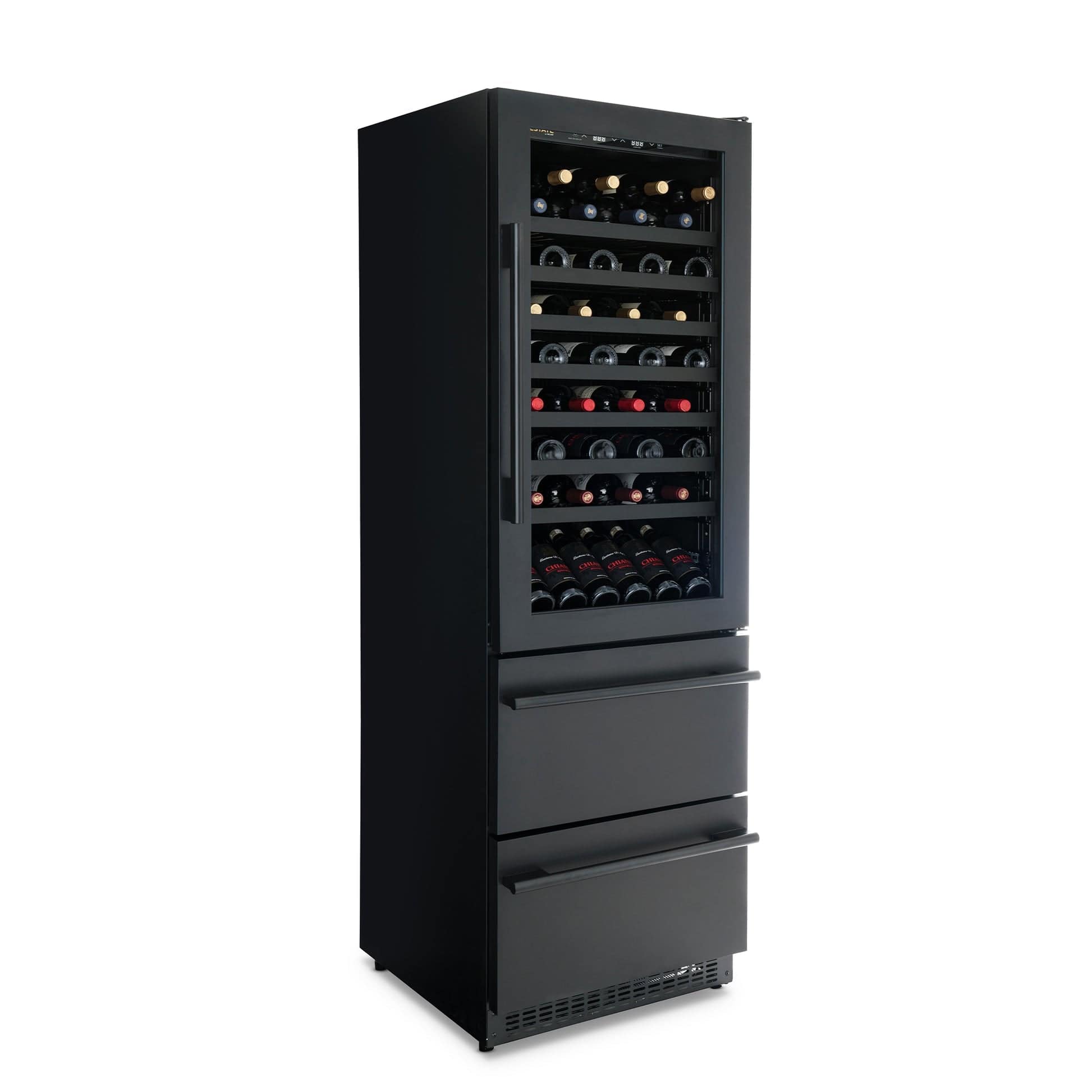 NewAir ESTATE 24" Black Dual Zone Wine Fridge & Beverage Center