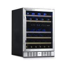 NewAir 24” Wide Built-in 46 Bottle Dual Zone Wine Refrigerator AWR-460DB