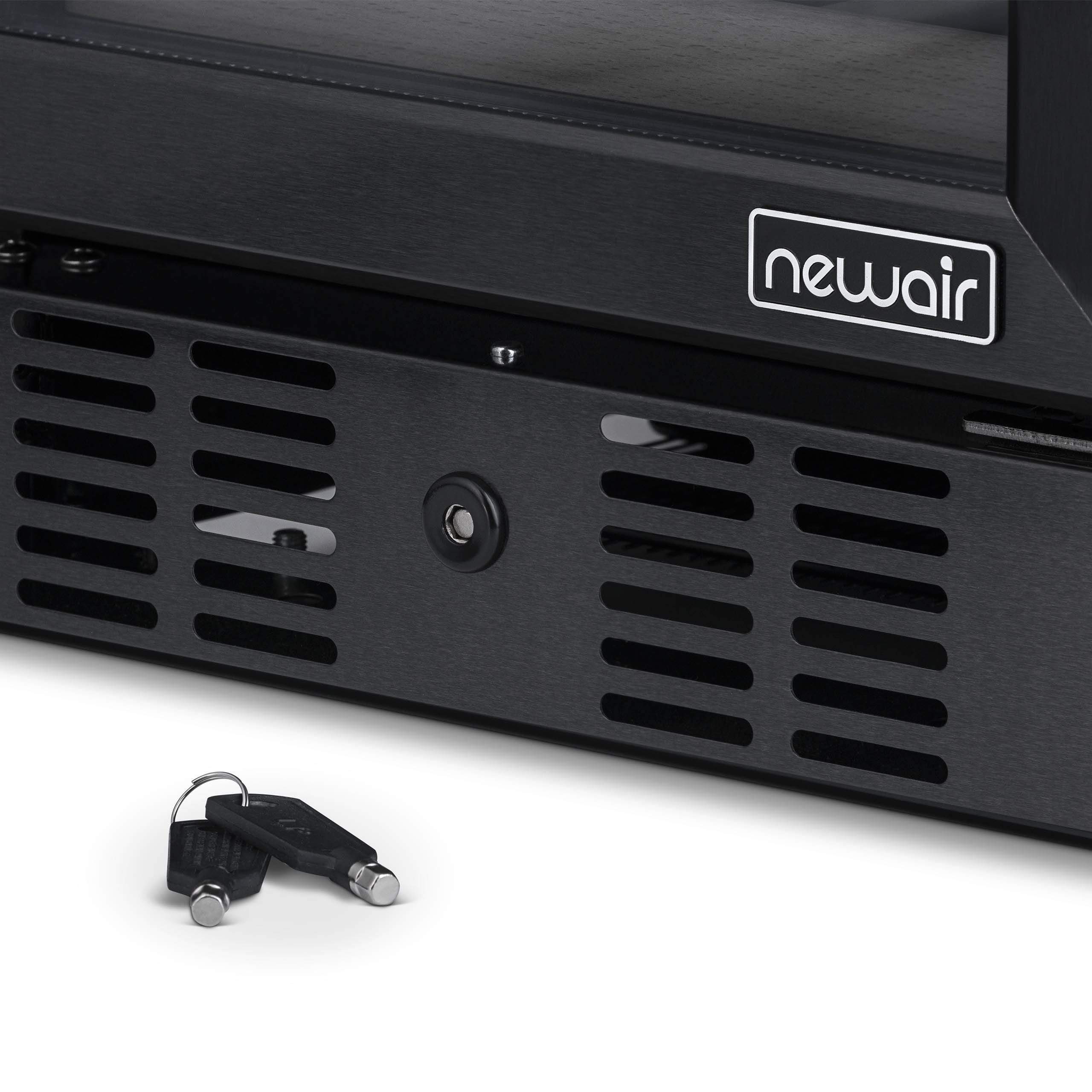 NewAir 15” Wide Stainless Steel 29 Bottle Dual Zone Wine Refrigerator NWC029BS00