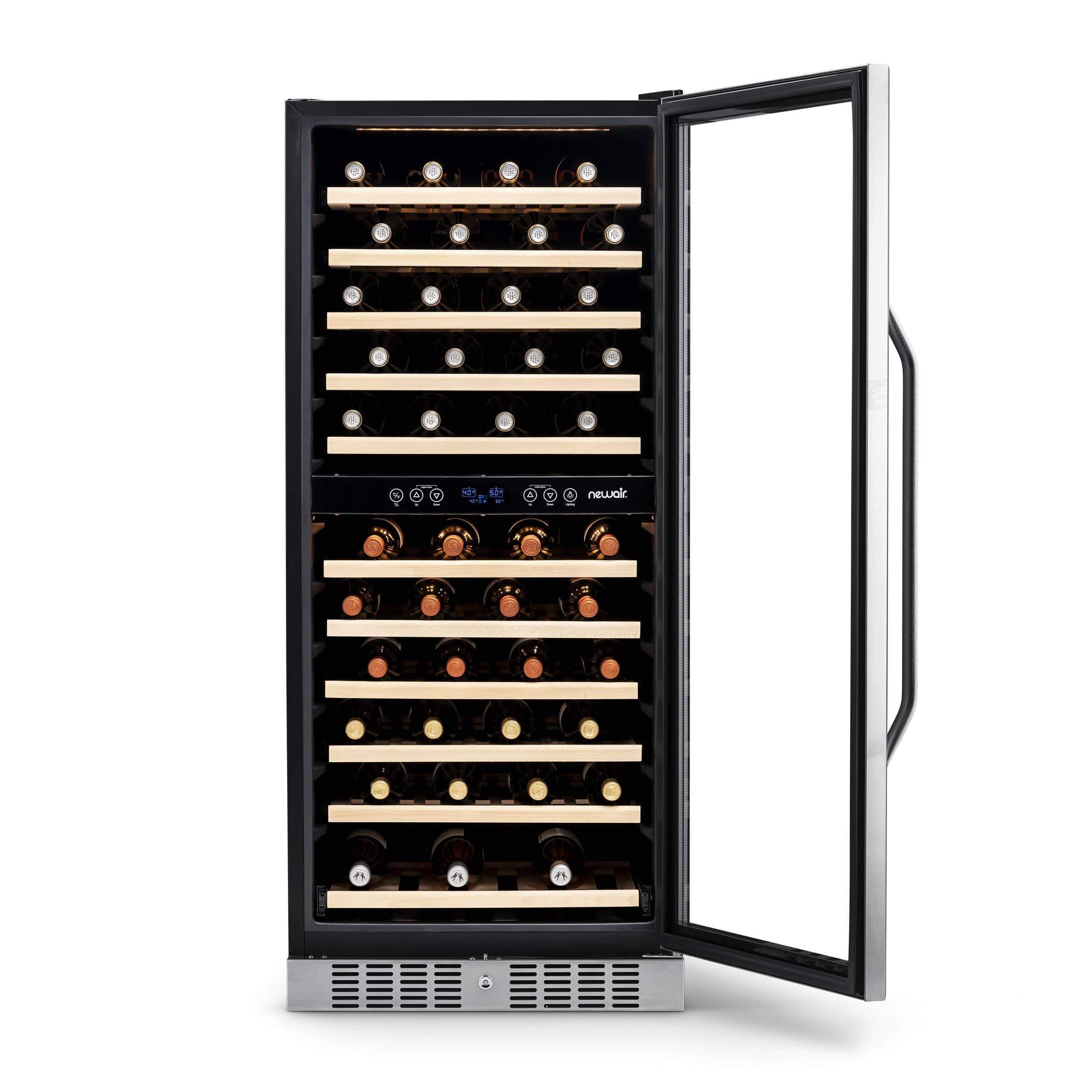 NewAir 27” Wide Built-in 116 Bottle Dual Zone Wine Refrigerator AWR-1160DB