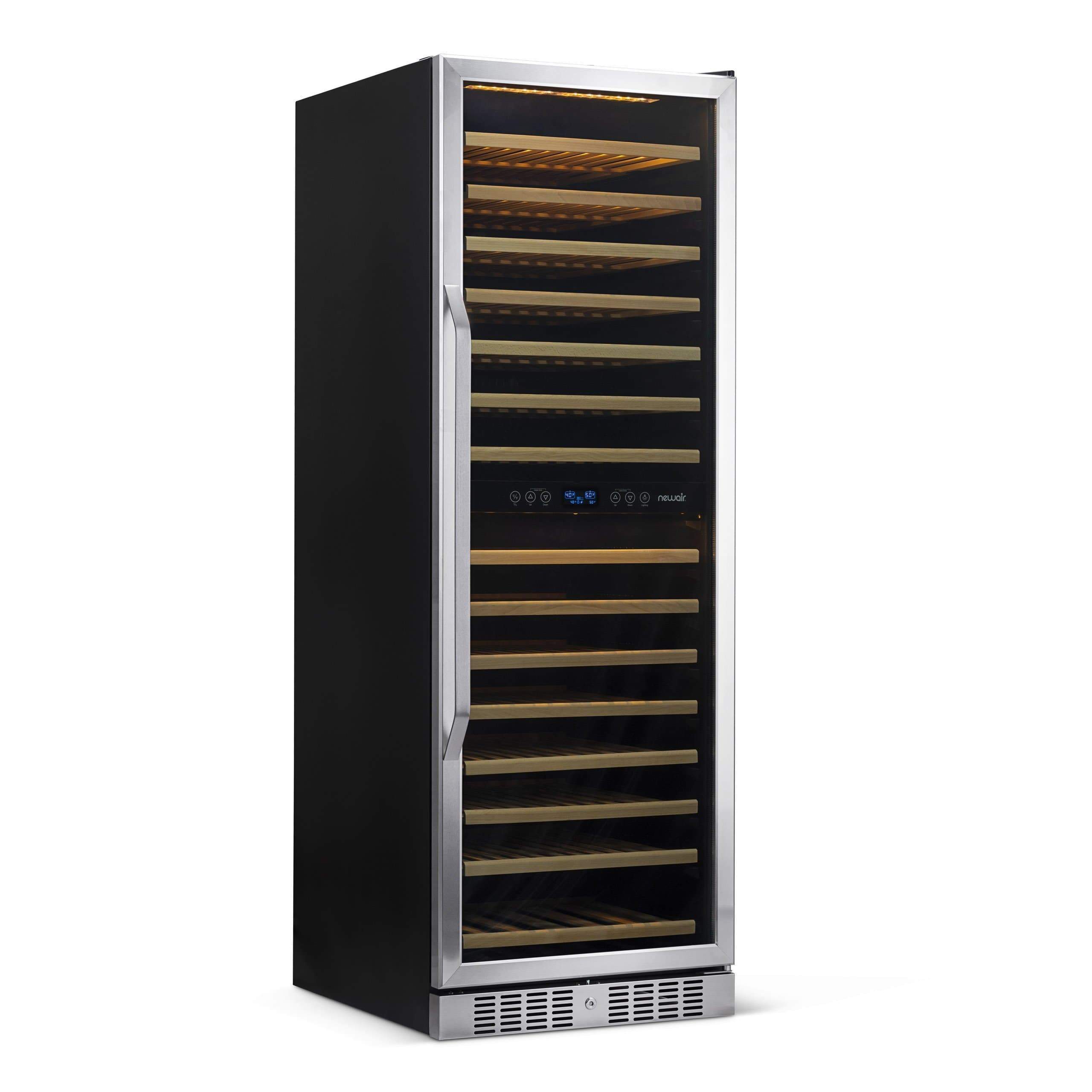 NewAir 27” Wide Built-in 160 Bottle Dual Zone Wine Refrigerator AWR-1600DB