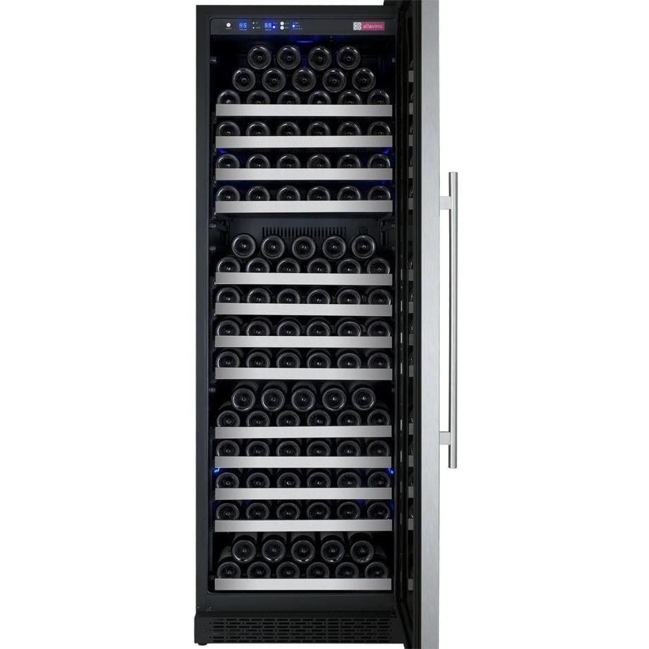 Allavino 24" Wide FlexCount II Tru-Vino 177 Bottle Single Zone Wine Refrigerator VSWR177-1SR20