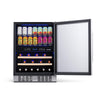 Image of NewAir 24” Wide Built-in 20 Bottle and 70 Cans Dual Zone Wine and Beverage Fridge AWB-400DB