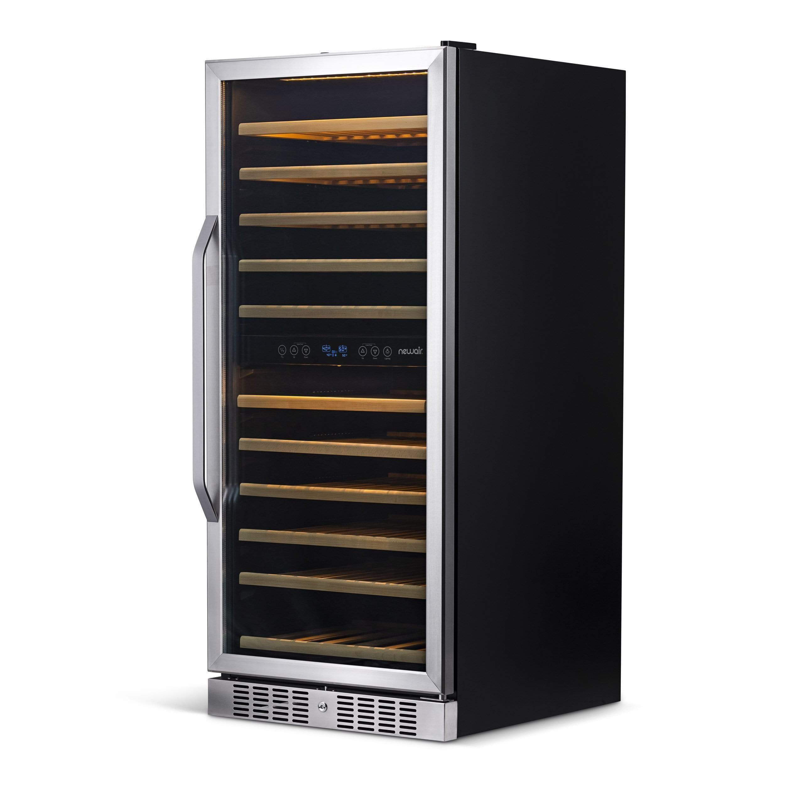 NewAir 27” Wide Built-in 116 Bottle Dual Zone Wine Refrigerator AWR-1160DB
