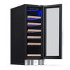 Image of NewAir 12" Wide 19 Bottle Dual Zone Wine Refrigerator AWR-190SB