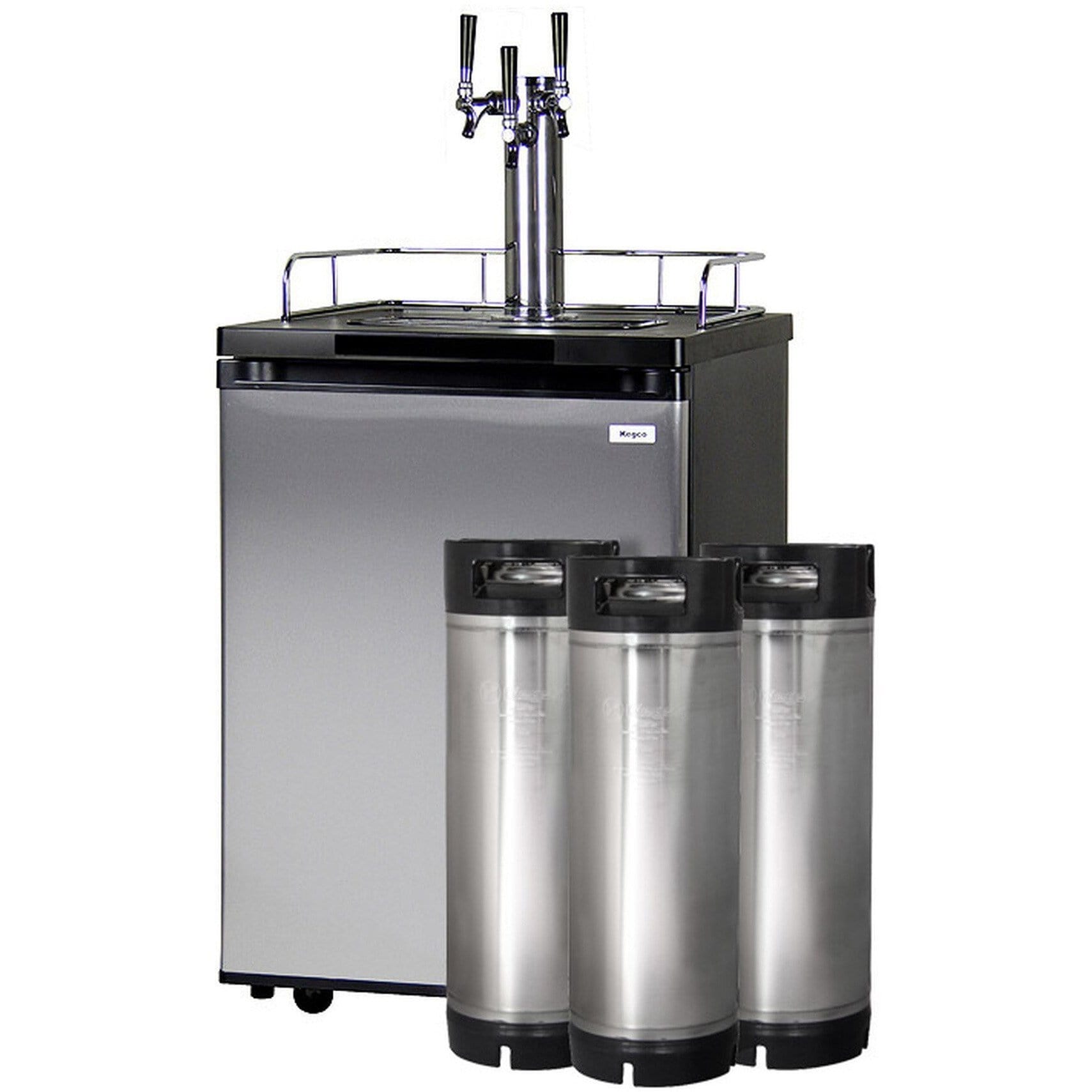 Kegco 24" Wide Homebrew Stainless Steel Triple Tap Kegerator HBK209S-3K