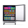 Image of NewAir 24” Wide Built-in 160 Can Outdoor Beverage Fridge NOF160SS00