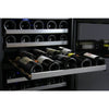 Image of Allavino FlexCount 112 Bottle Multi Zone Stainless Wine Refrigerator 2X-VSWR56-2SST