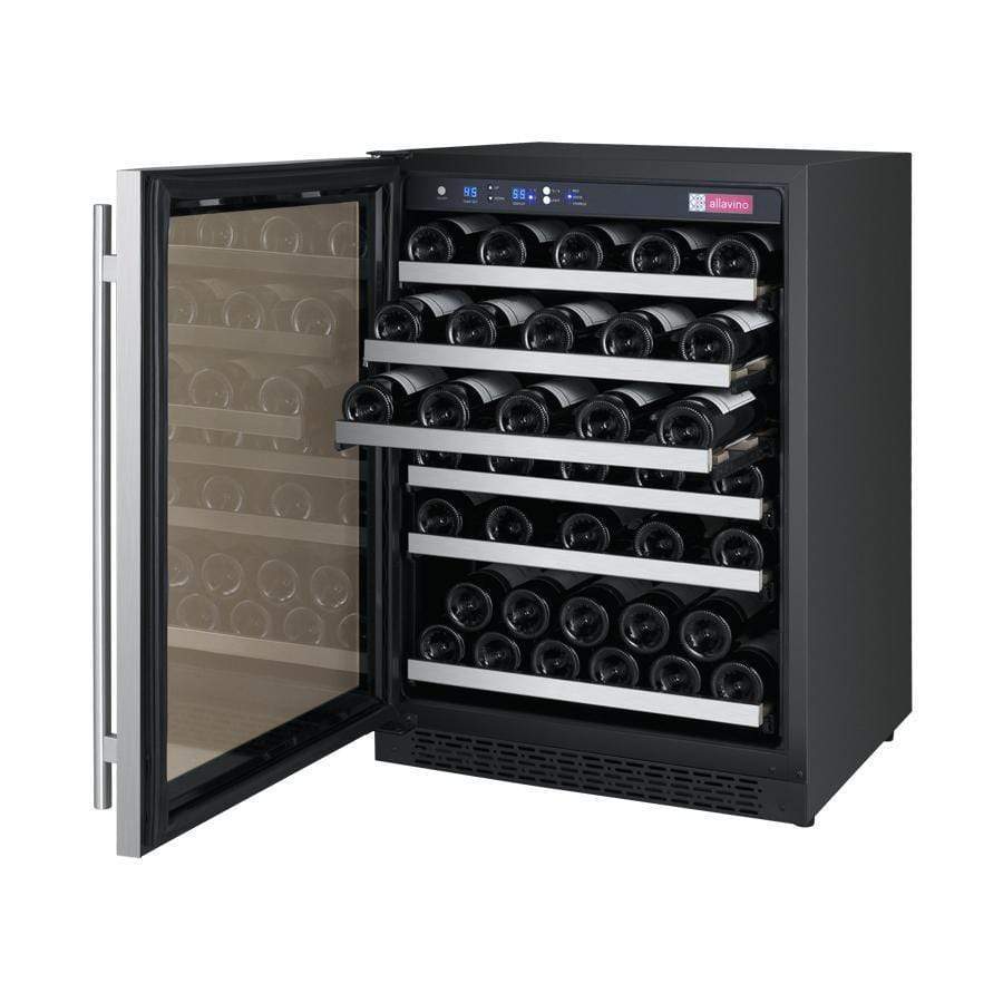 Allavino 24" Wide FlexCount II Tru-Vino 56 Bottle Single Zone Wine Refrigerator VSWR56-1SL20