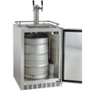 Image of Kegco 24" Wide Stainless Steel Outdoor Built-In Dual Tap Kegerator HK38SSU-2