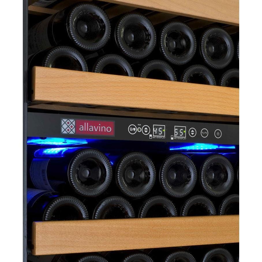 Allavino 24" Wide Vite II Tru-Vino 99 Bottle Dual Zone Wine Refrigerator YHWR99-2SR20