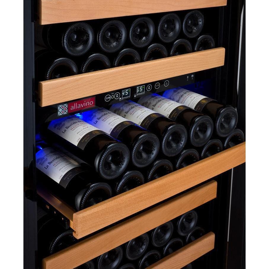 Allavino 24" Wide Vite II Tru-Vino 99 Bottle Dual Zone Wine Refrigerator YHWR99-2SR20