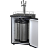 Image of Kegco 24" Wide Kombucha Stainless Steel Triple Tap Digital Kegerator KOM30X-3