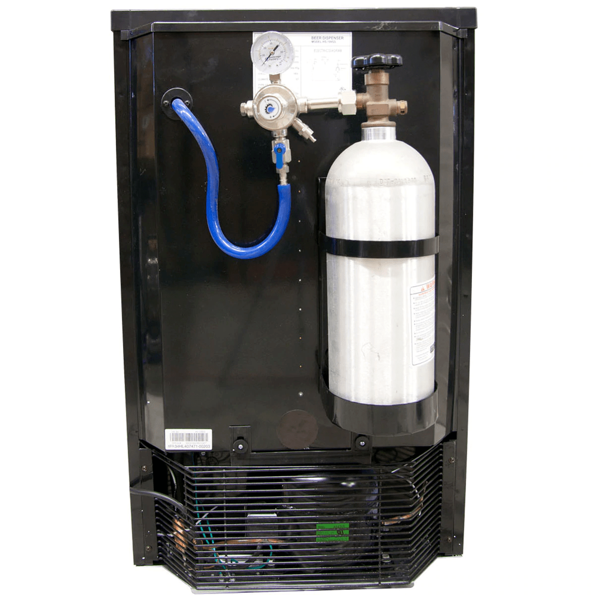 Kegco 20" Wide Stainless Steel Door Built-In Dual Tap Kegerator K199SS-2P