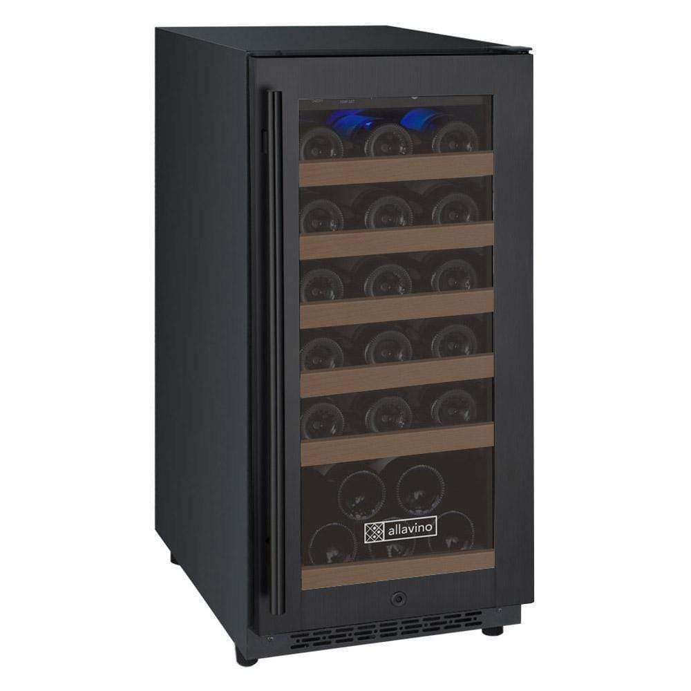 Allavino 15" Wide FlexCount II Tru-Vino 30 Bottle Single Zone Wine Refrigerator VSWR30-1BR20