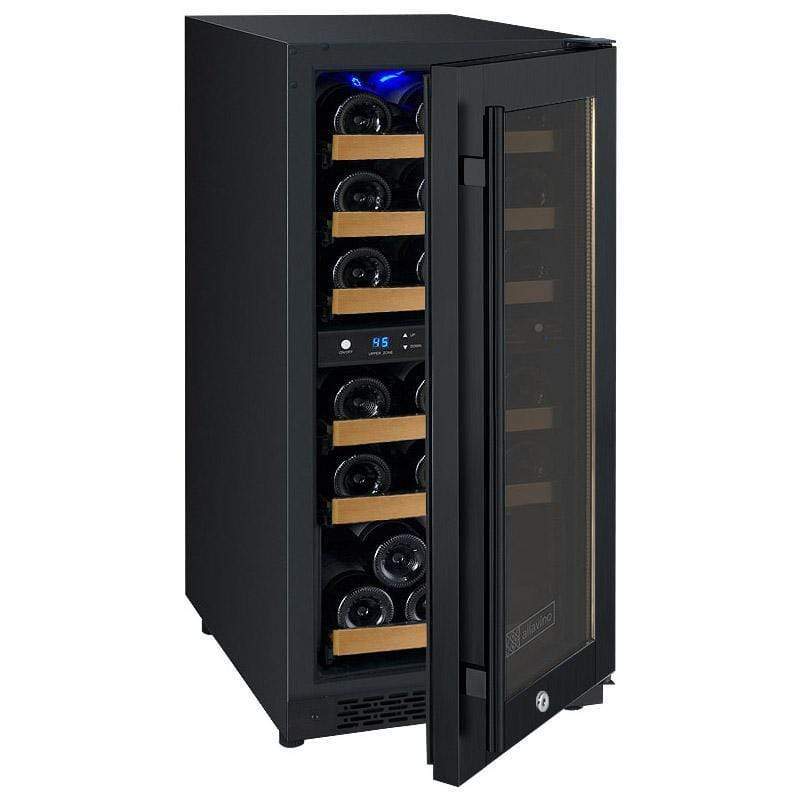 Allavino 15" Wide FlexCount II Tru-Vino 30 Bottle Dual Zone Wine Refrigerator VSWR30-2BR20