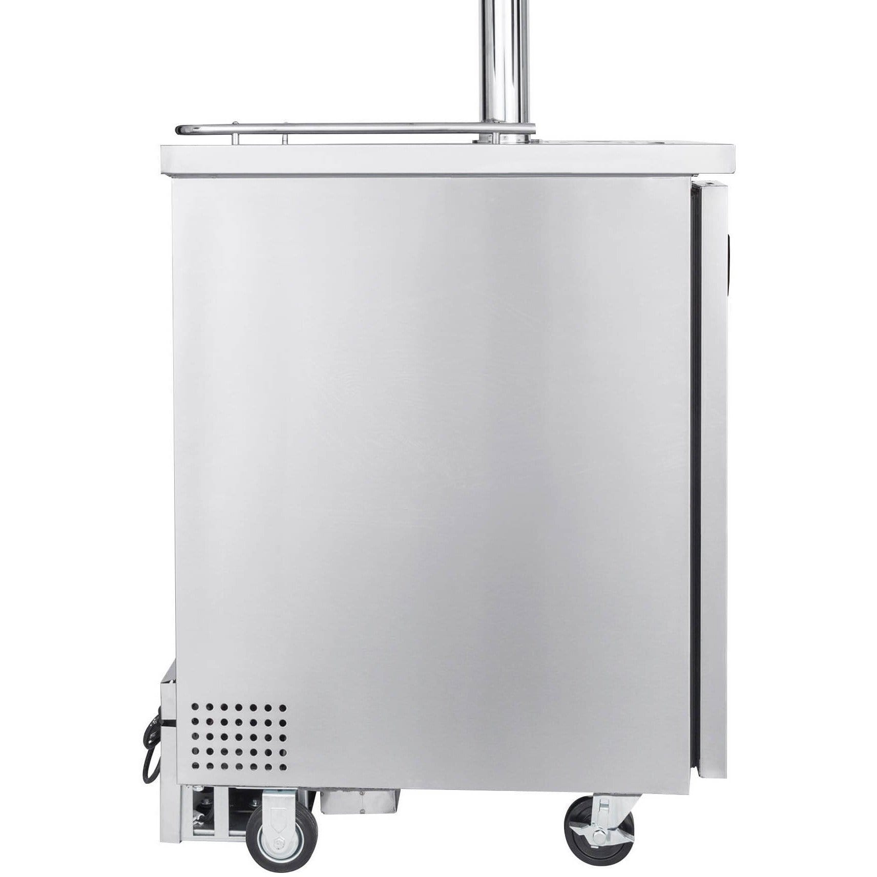 Kegco 24" Wide Kombucha Stainless Steel Dual Tap Commercial Kegerator KOMC1S-2