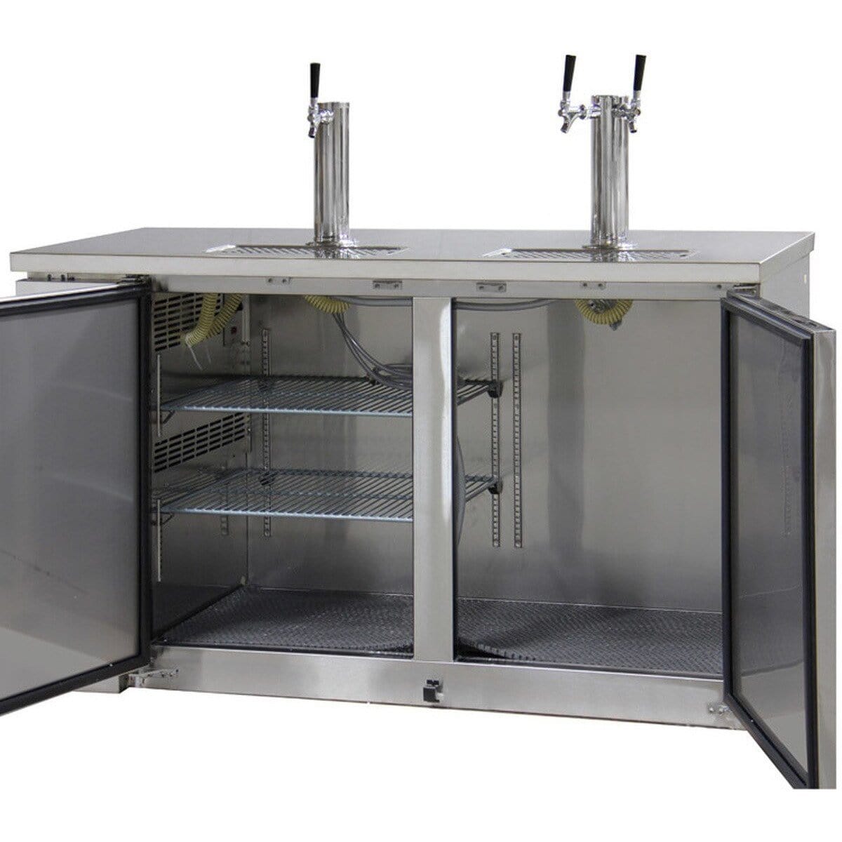 Kegco 61" Wide Stainless Steel Triple Tap Commercial Kegerator XCK-2460S