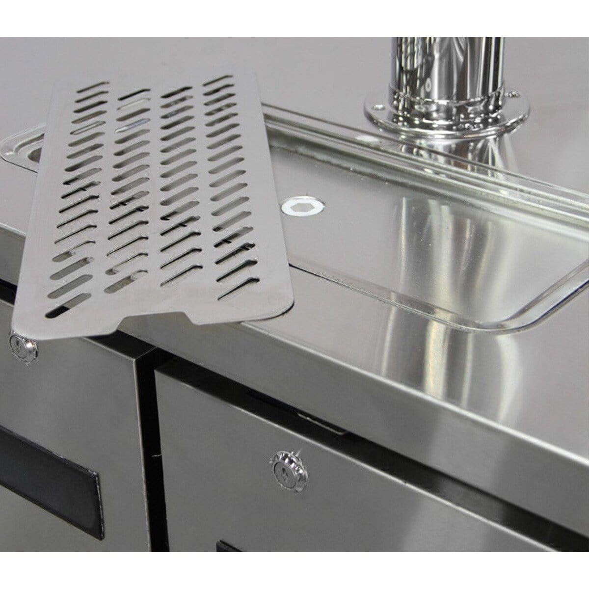 Kegco 61" Wide Stainless Steel Triple Tap Commercial Kegerator XCK-2460S