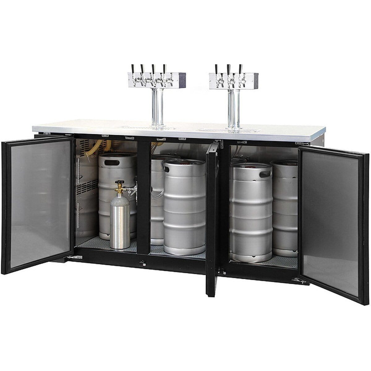 Kegco 72" Wide Triple Tap Commercial Kegerator XCK-2472B