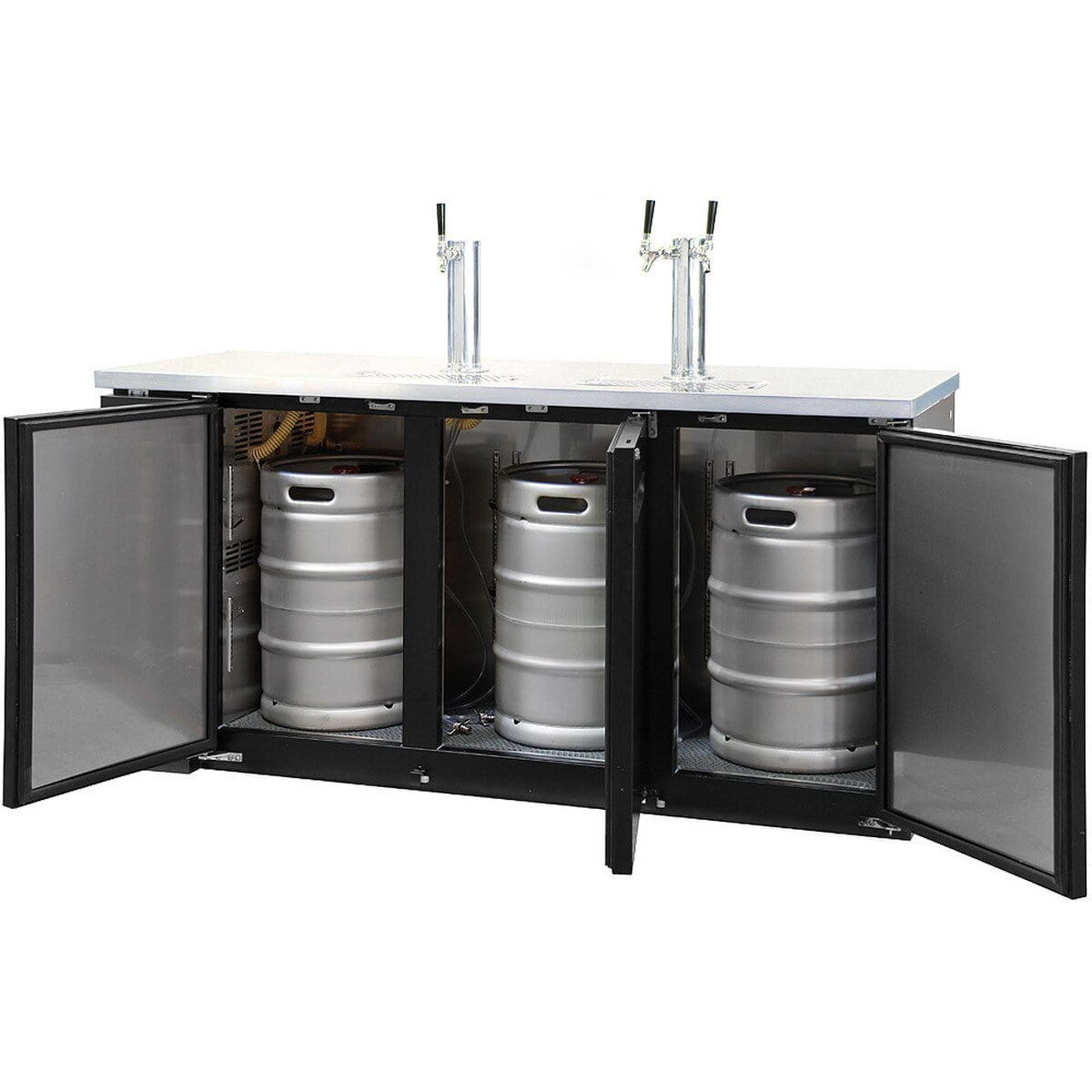 Kegco 72" Wide Triple Tap Commercial Kegerator XCK-2472B