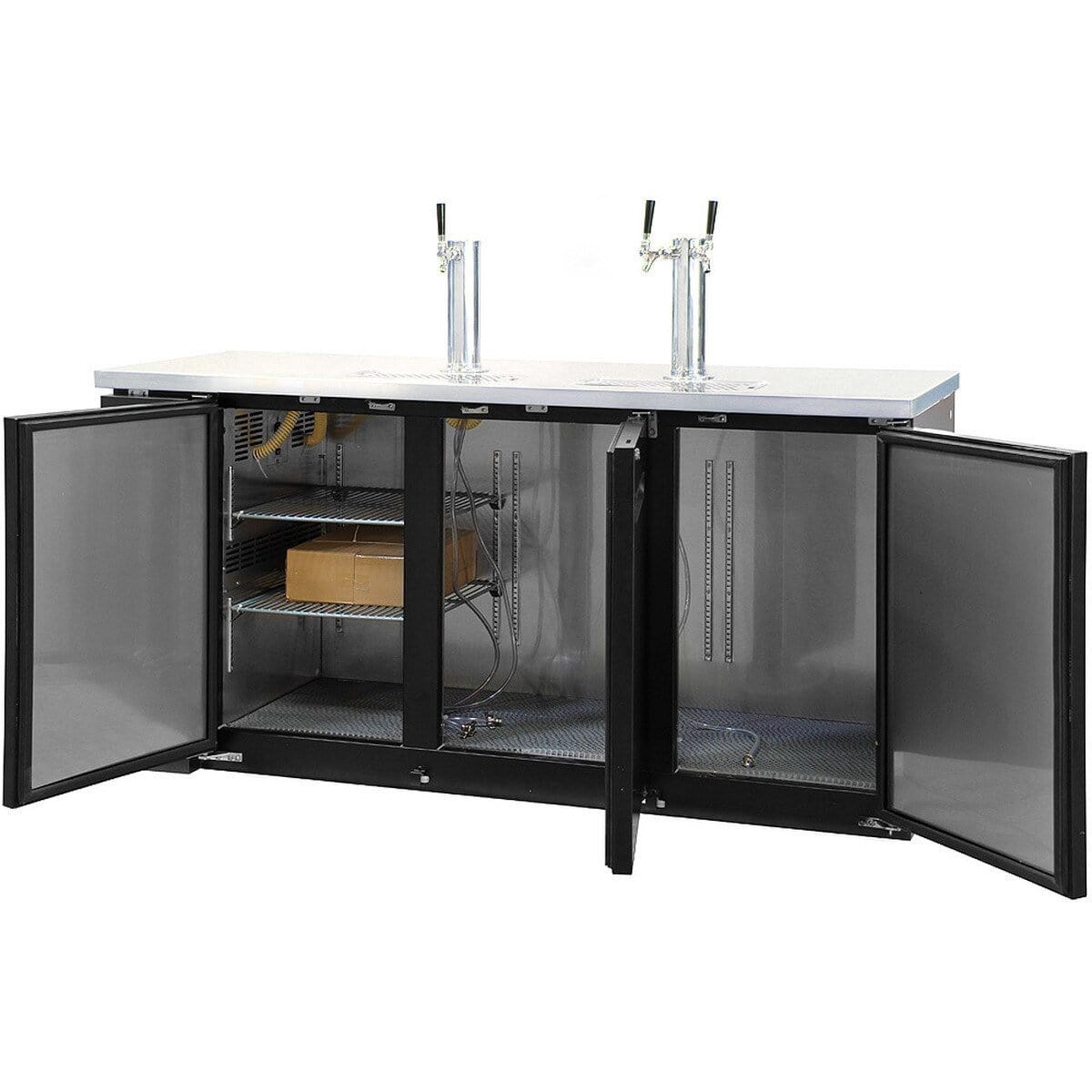 Kegco 72" Wide Triple Tap Commercial Kegerator XCK-2472B