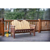 Image of Montana Woodworks Glacier Country Log Deck Bench MWGCDB