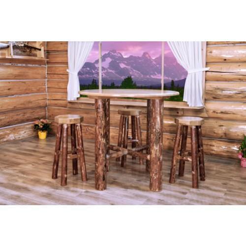 Montana Woodworks Glacier Country Log Bistro Table MWGCBT