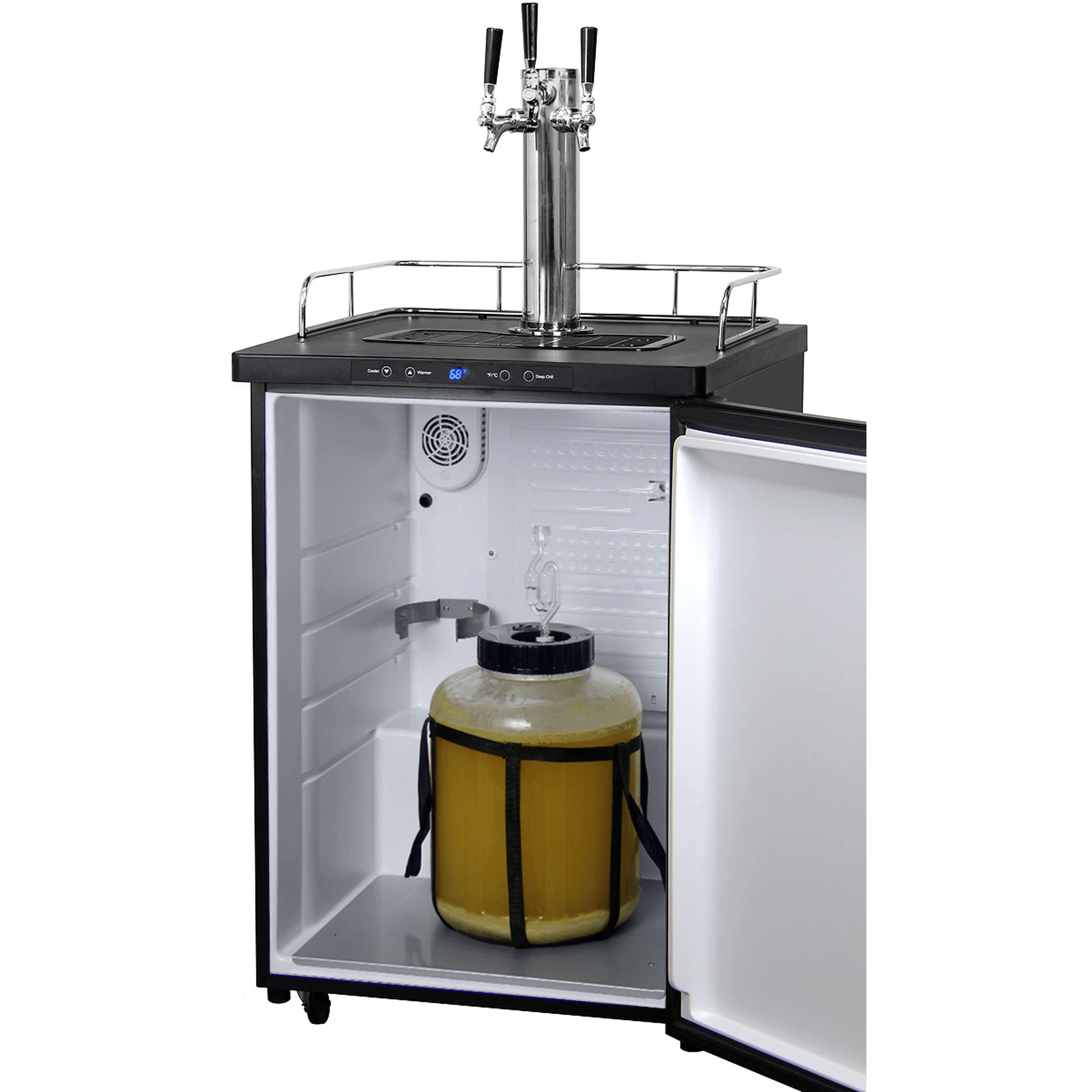 Kegco 24" Wide Homebrew Stainless Steel Triple Tap Kegerator HBK309S-3