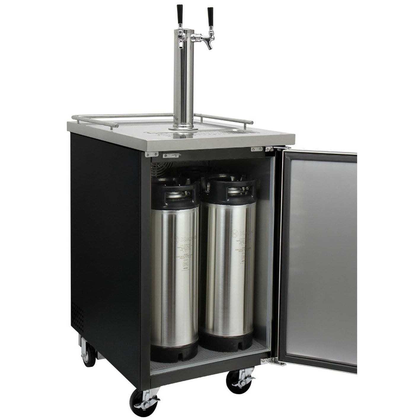 Kegco 24" Wide Cold Brew Coffee Dual Tap Commercial Kegerator  ICXCK-1B-2