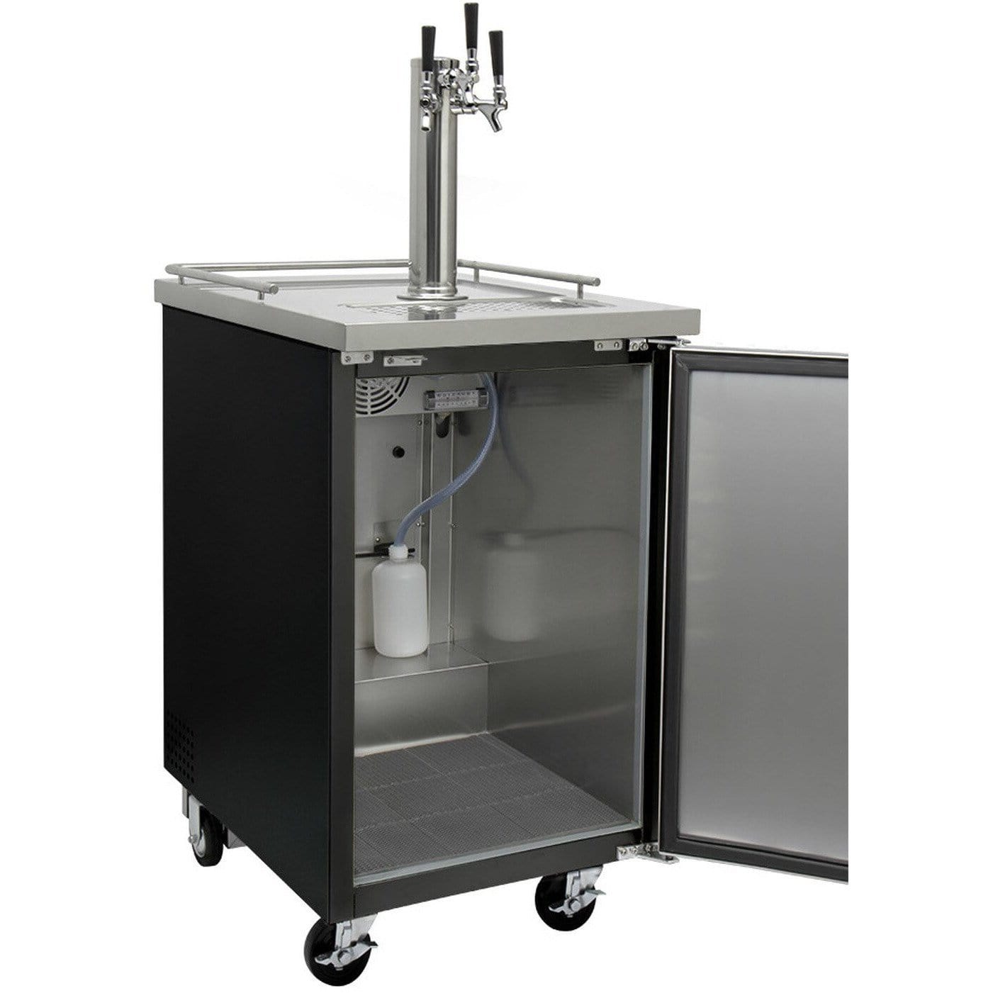 Kegco 24" Wide Kombucha Triple Tap Commercial Kegerator KOMC1B-3