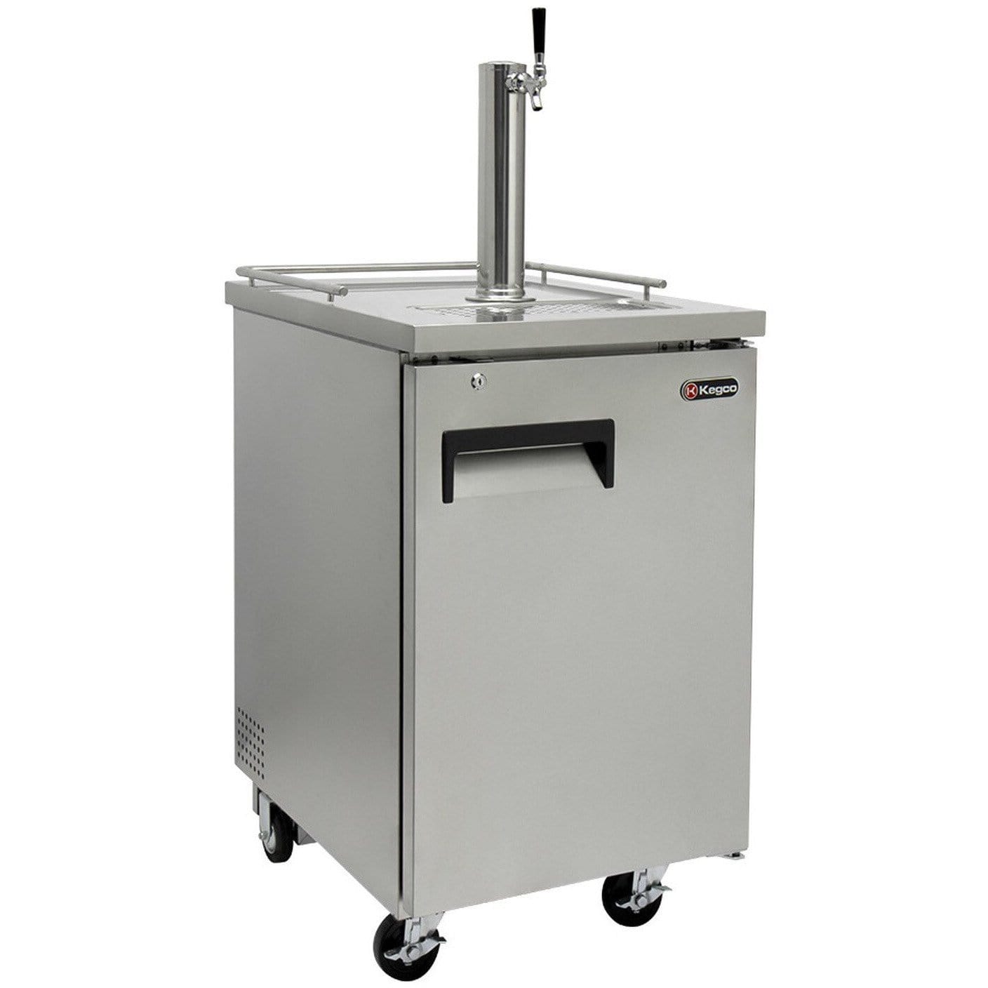 Kegco 24" Wide Homebrew Stainless Steel Single Tap Commercial Kegerator HBK1XS-1