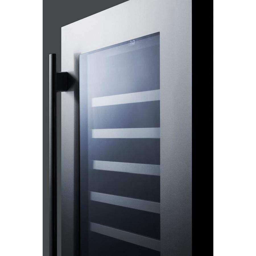 Summit Appliance Black 18" Wide Built-In Wine Cellar CL18WCCSS