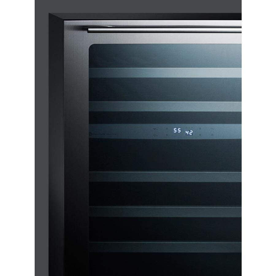Summit Appliance Black 24" Wide Built-In Wine Cellar CL24WC2