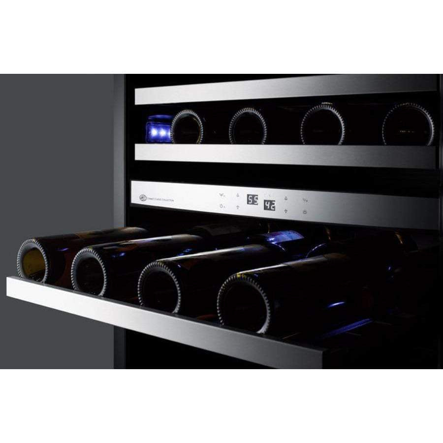 Summit Appliance Black 24" Wide Built-In Wine Cellar CL24WC2
