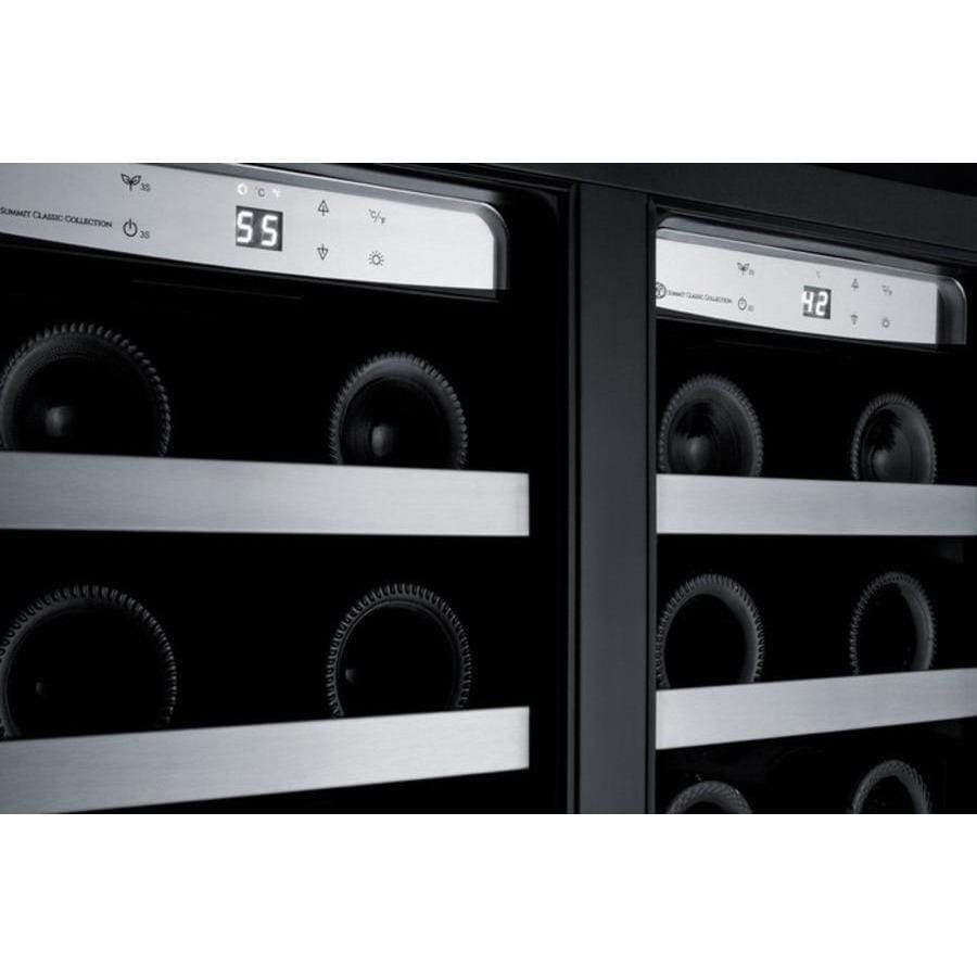 Summit Appliance Black 24" Wide Built-In Wine Cellar CLFD24WC