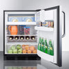 Image of Summit Appliance 24" Wide Built-In Refrigerator-Freezer CT663BKCSSADA