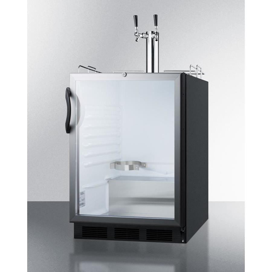 Summit Appliance Black 24" Wide Built-In Beer Dispenser SBC56GBIADA