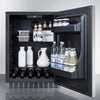 Image of Summit Appliance Black 24" Wide Built-In Outdoor Refrigerator CL67ROSB