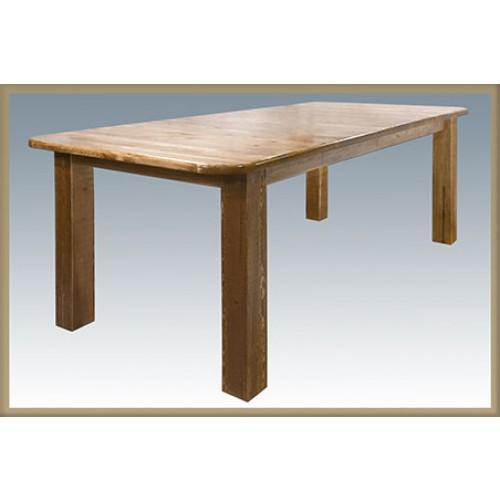 Montana Woodworks Homestead 4 Post w Leaves Dining Table MWHCDT4PLSL