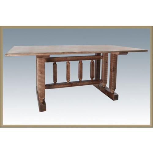 Montana Woodworks Homestead Trestle Dining Table MWHCDTSL