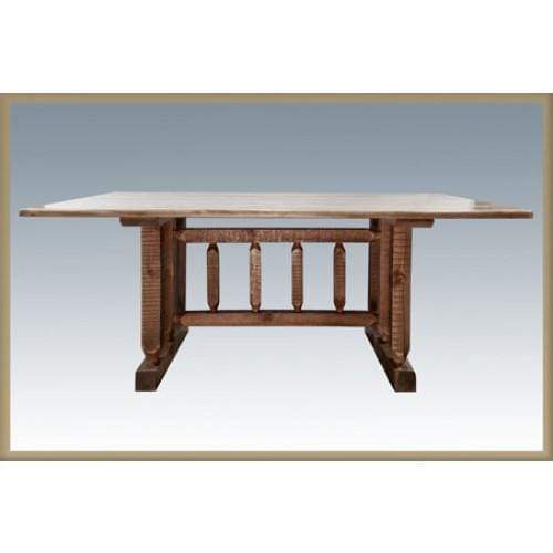 Montana Woodworks Homestead Trestle Dining Table MWHCDTSL