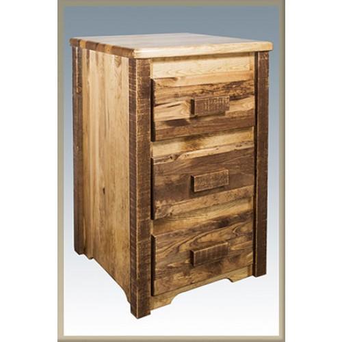 Montana Woodworks Homestead 3 Drawers Nightstand MWHCN3DSL