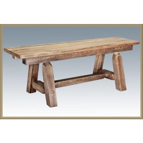 Montana Woodworks Homestead 6 Foot Plank Style Bench MWHCPSB6SL