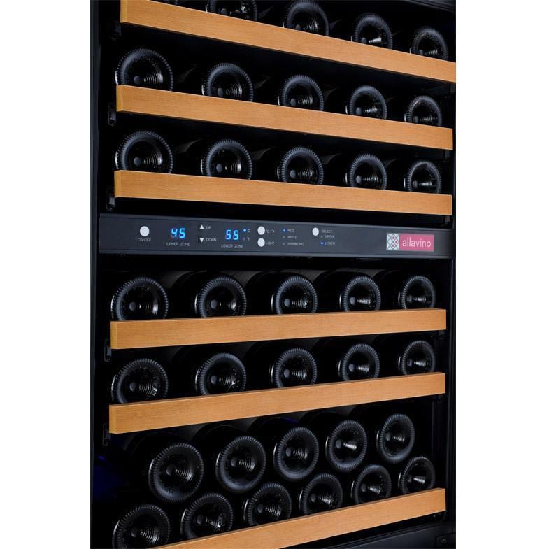 Allavino 24" Wide FlexCount II Tru-Vino 56 Bottle Dual Zone Wine Refrigerator VSWR56-2BL20