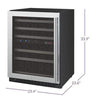 Image of Allavino FlexCount 56 Bottle Dual Zone Wine Refrigerator VSWR56-2SSLN